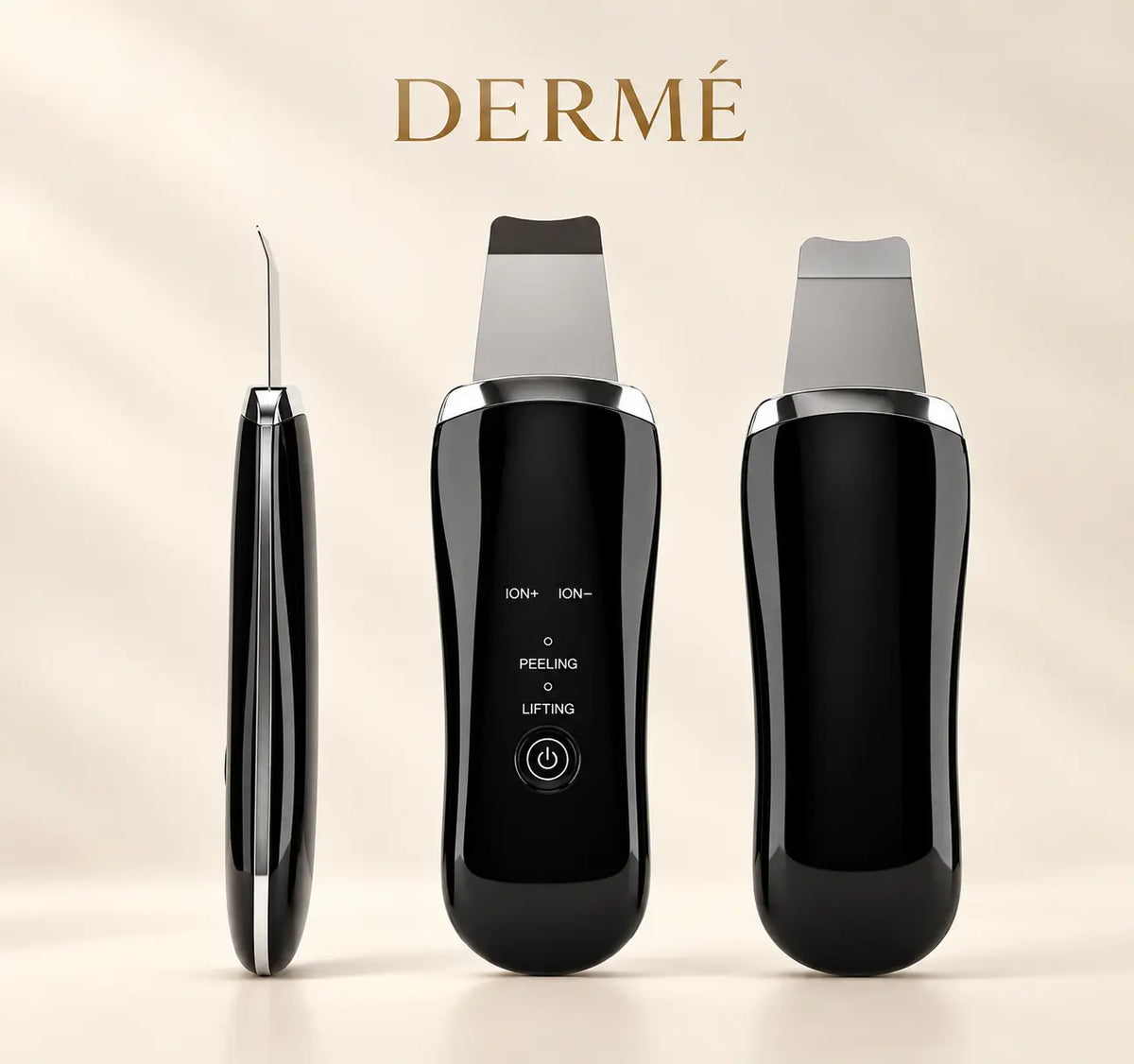 Derme Professional Ultrasonic Facial Skin Scrubber