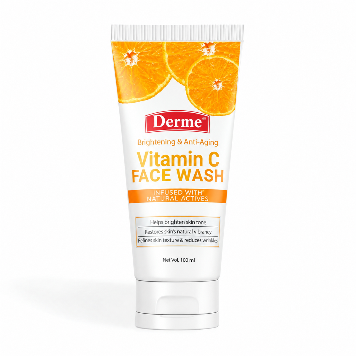 DERMÈ Vitamin C Brightening Face Wash 100ml – Glow & Fresh Skin